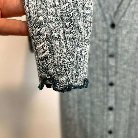 Anthropologie Akemi & Kin Heathered Chateaux Longline Duster Cardigan - Picture 3 of 16